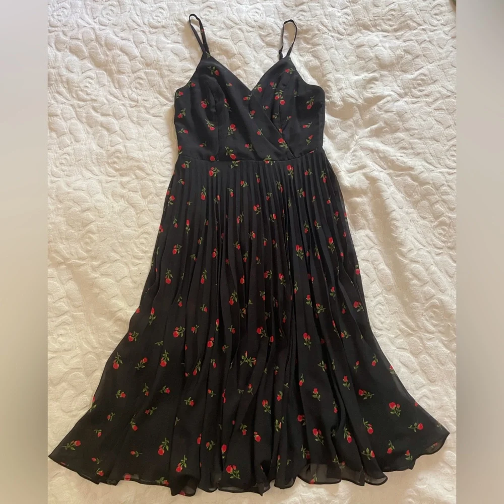 Lulus Beautiful Love Floral Midi Dress, Size S - Picture 2 of 3